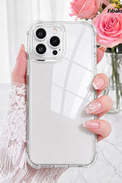 Fibaks iPhone 11 Pro Max Kılıf Airbag Crystal Sert Pc Antishock Darbe Emici K...