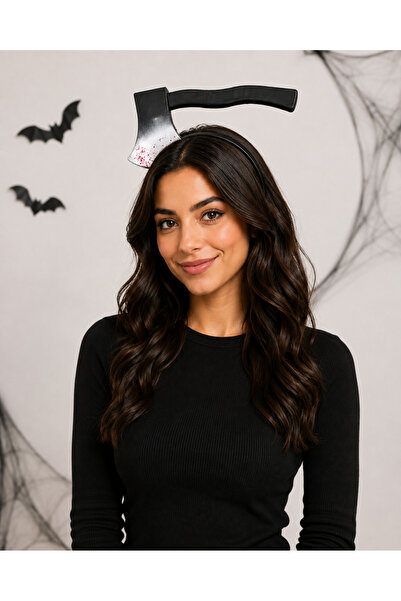 PARTİPORT Halloween Sword Crown with Blood Effect Headband Party Accessory Ad...
