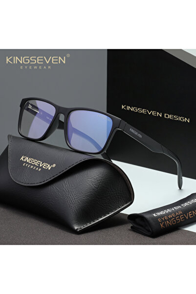 Choice3 Matte Black 45 KINGSEVEN Blue Light Blocking Glasses Men Women Male F...