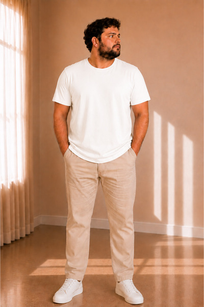 sngl tekstil Men's 30/1 Combed 100% Cotton Oversized T-Shirt S-M L-Xl-Xxl