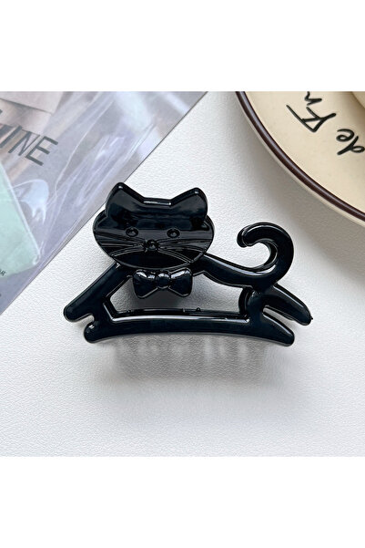Choice4 5 black Korean Cute Cartoon Cat Acrylic Hair Claw Crab Hair Clip Shar...