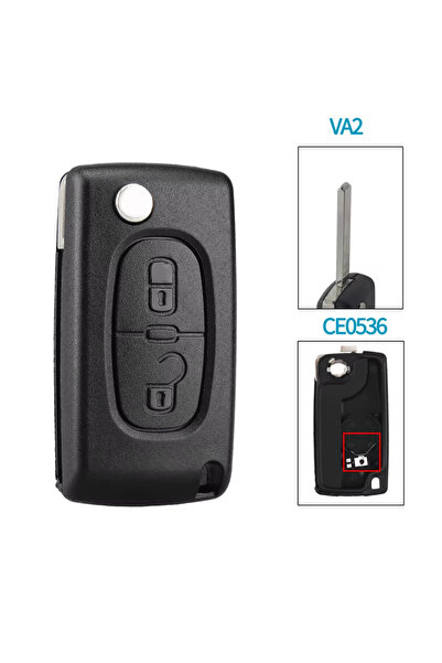 Choice 2-0536-VA2 غطاء مفتاح تحكم عن بعد بزرين/ثلاثة أزرار، مناسب لسيارات بيج...