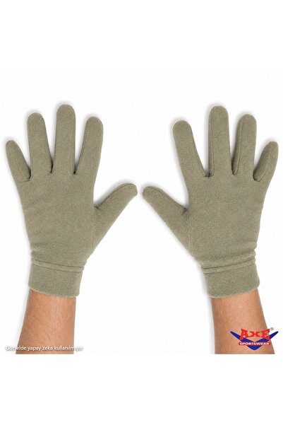 AXE SPORTSWEAR Men's Winter Nano Green Thermal Fleece Gloves with Foldable Cu...