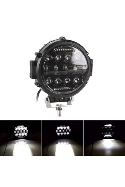 Choice3 White 1pcs 7Inch H4 LED Work Light White Yellow Turn Signal For VAZ 2...