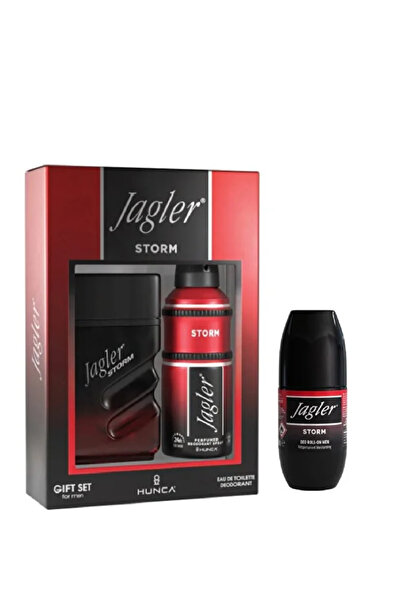 Jagler Storm Erkek Parfüm 90ml Parfüm+150ml Deodorant+50 ml Roll