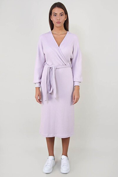 ALEXANDERGARDI Belted Double-Breasted Collar Dress (B21-1677)