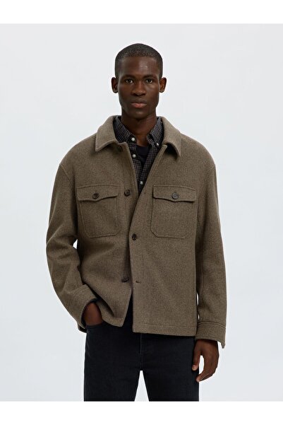 SELECTED Shacket Wool Blend