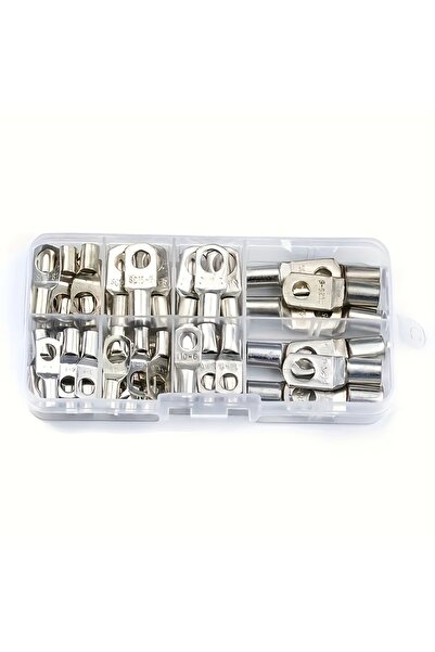 Choice 60pcs Silver 60PCS battery lug, ring terminal sorting tool kit, batter...