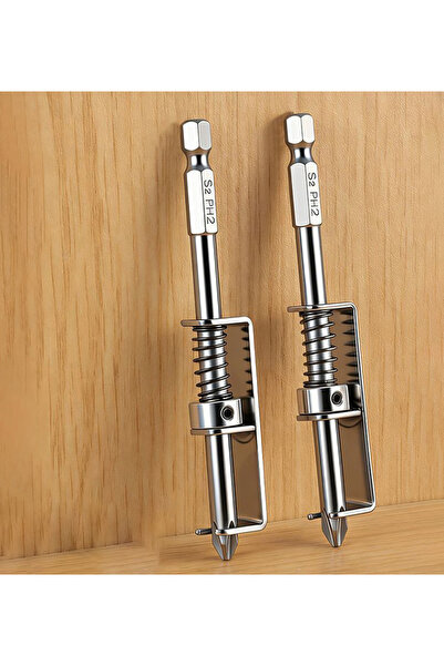 Choice 2pcs Spring Loaded Screw Holder Bit,Screw Gripper Tool Universal Anti-...