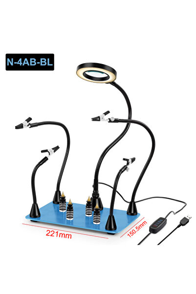 Choice5 DC 5V N-4AB-BL NEWACALOX PCB Fixture Clips Soldering Holder Third Han...