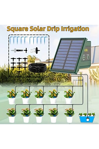 Choice IC013 New Solar Irrigation System DIY Square Solar Drip Irrigation Bel...