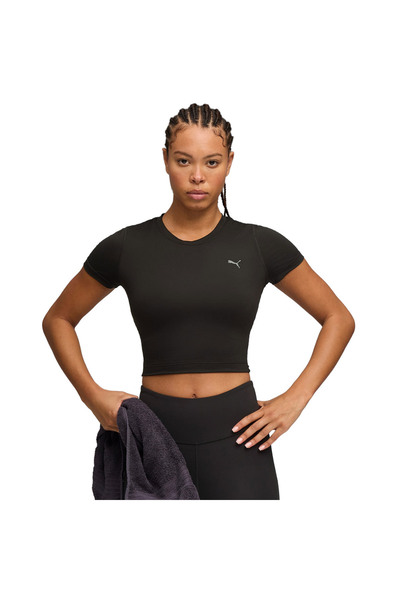 Puma W CLOUDSPUN SS TWIST TEE 527497-01 Μαύρο