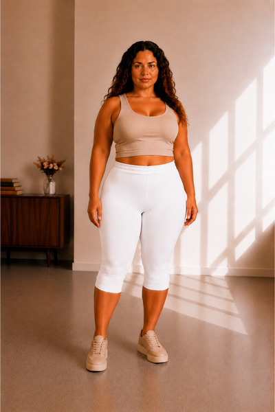 sngl tekstil Plus Size Women Capri 3XL 4XL 5XL 6XL 7XL 8XL