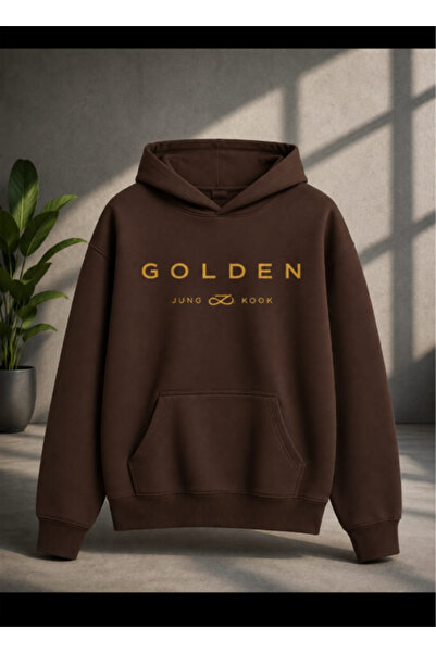 LU DUE Jungkook Printed Hoodies 3 Thread Combed Cotton Sweatshirt Cotton Sard...
