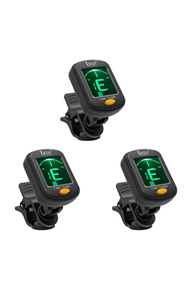 choice2 3Pcs IRIN T-500 Guitar Tuner Rotatable Clip-on Tuner LCD Display for ...