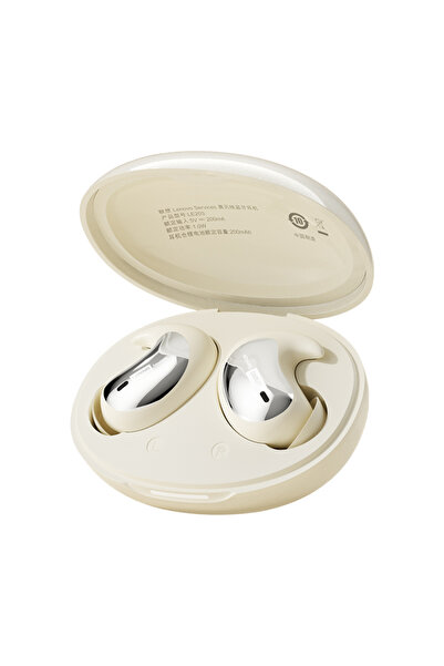 Choice1 Lenovo Beige LE203 Wireless Sleep Earphones Bluetooth 6.0 Invisible S...