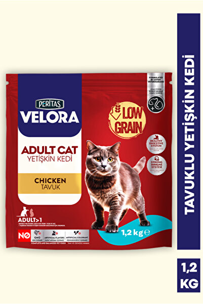 PERİTAS VELORA Tavuklu Yetişkin Kedi Maması 1,2 kg