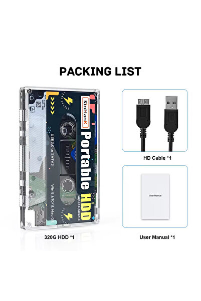 Choice 320G KINHANK 320G Super Console Gaming HDD 60000 Video Games 70 Emulat...