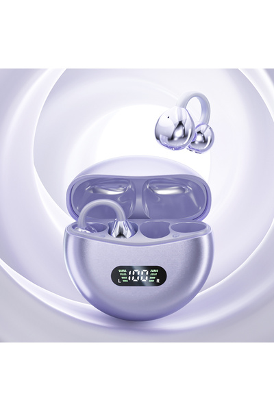 Choice1 The purple Wireless Bone Conduction HIFI Bluetooth 5.4 Earbuds Clip O...