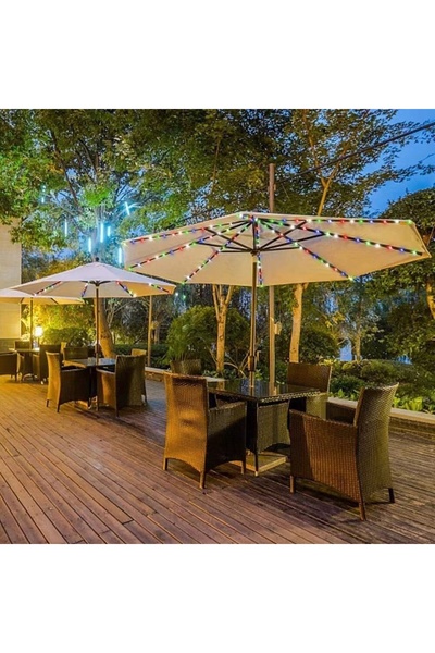 Choice Multicolor 104 LED Umbrella Lights Outdoor Lighting With Remote Contro...