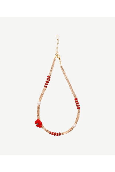 Yargıcı Natural Stone and Coral Detailed Necklace