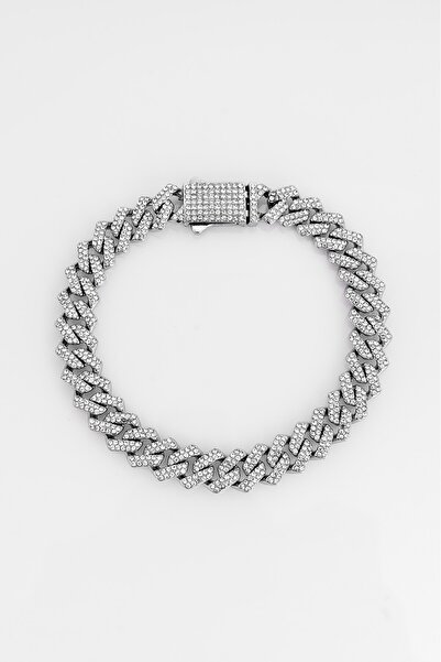 UKHWD SUPPLY 8mm Iced Out Prong Chain Erkek Bileklik KA1370GM
