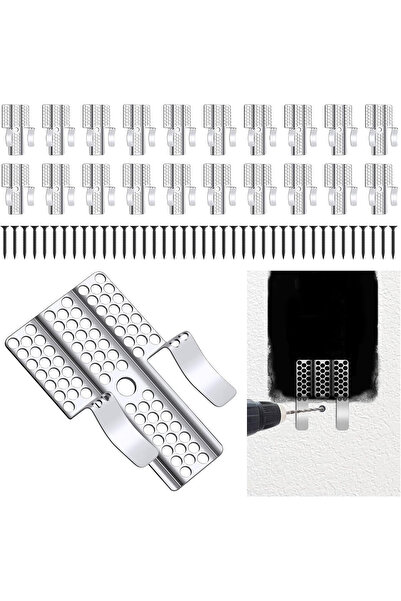 Choice 20PCS 10/20PC Drywall Repair Clips Wall Patch Kit with 20/40 Screws fo...
