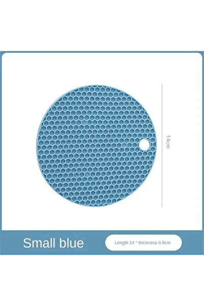 Choice5 Small Blue Table Mat Tool Multifunctional Kitchen Silicone Tableware ...