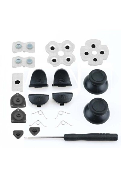Choice مجموعة كاملة من أزرار التحكم JCD لجهاز PS4 JDM-001 / 011 L1 R1 L2 R2 م...