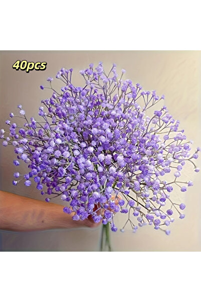 Choice 40pcs (purple) 40 Sticks of Artificial Gypsophila - Realistic Purple F...