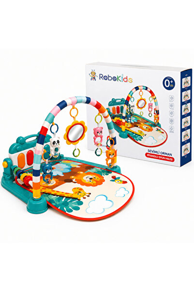 robokids King of the Forest Piano Play Mat | Educational Musical Activity Toy...