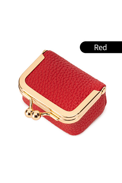 Choice KB439-Red. New Mini Women's Solid Color PU Leather Jewelry Box Can Sto...