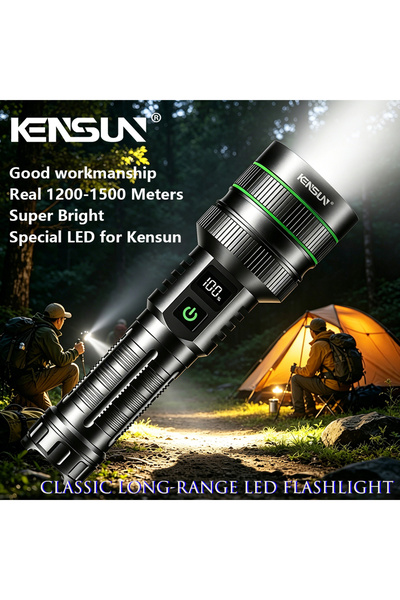 Choice ZOOM black High Power Tactical Torch Most Powerful LED Flashlight Long...