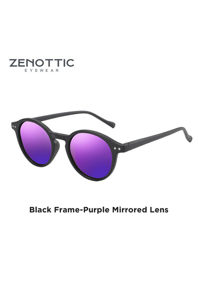Choice ZENOTTIC 015 Purple Mirrored ZENOTTIC (S Size) Retro Circular Polarize...