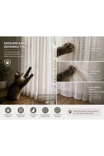 Belvedere Heavy Weight Thick Mesh Tulle Curtain Off-White Color 1X3 Tight Ple...