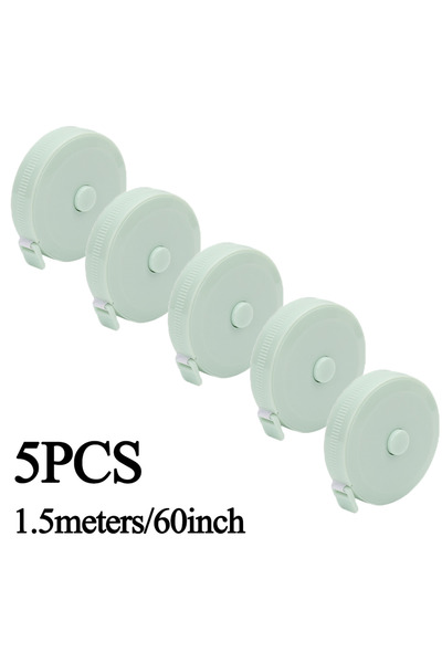 Choice 5PCS Round-Green Sewing Tape Measure Dual Sided Retractable Ruler with...
