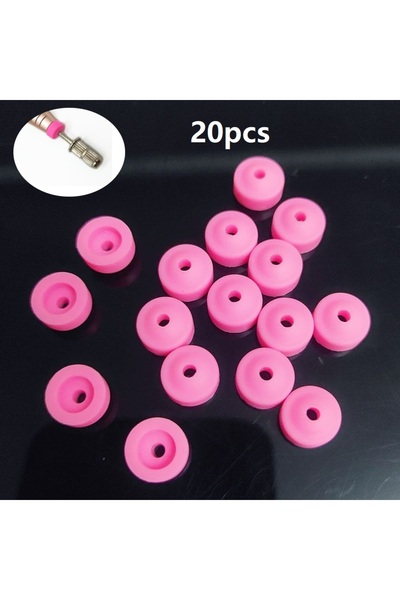 Choice1 20pcs Caps 10/20/50pcs Nail Dust Protector 3/32" Shank Nail Drill Bit...