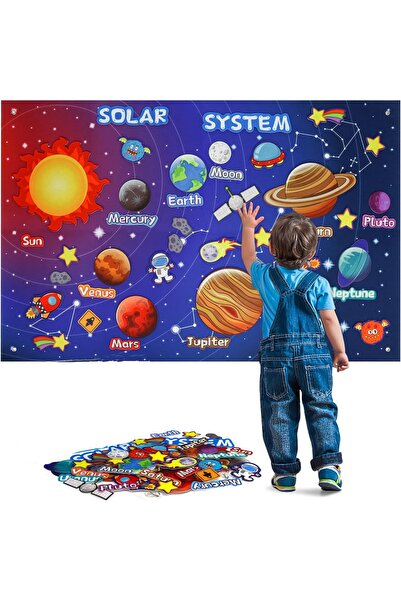 Choice Solar System Montessori Felt Board Story Set Toys Preschool Learning A...