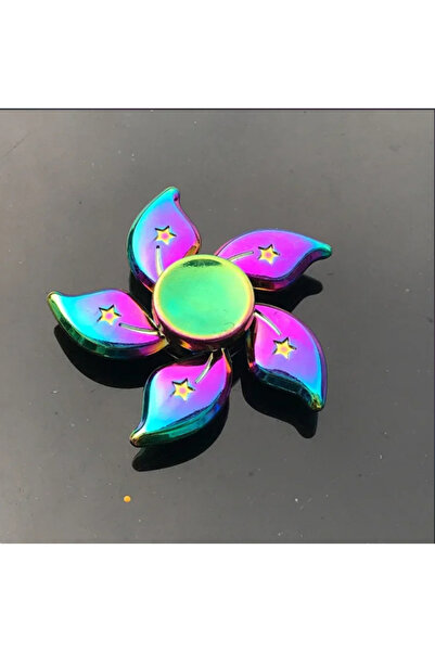 Choice B Metal Rainbow Fidget Spinner Colorful EDC Hand Spinner Anti-Anxiety ...