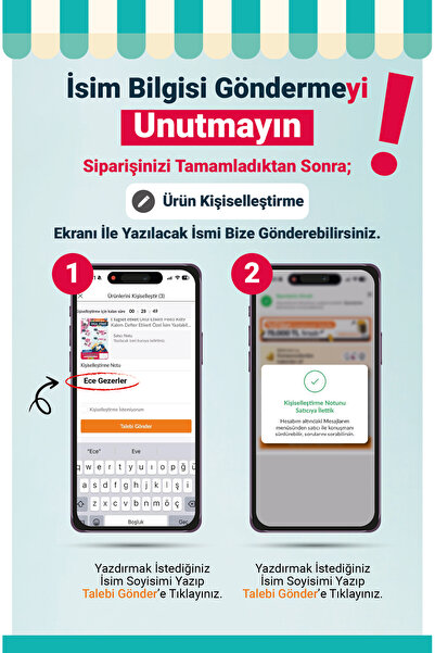 TUĞSET Okul Etiketi Kalem Defter Etiketi Özel İsim Yazılabilen Etiket Seti- İsimli Etiket OE171-OE171