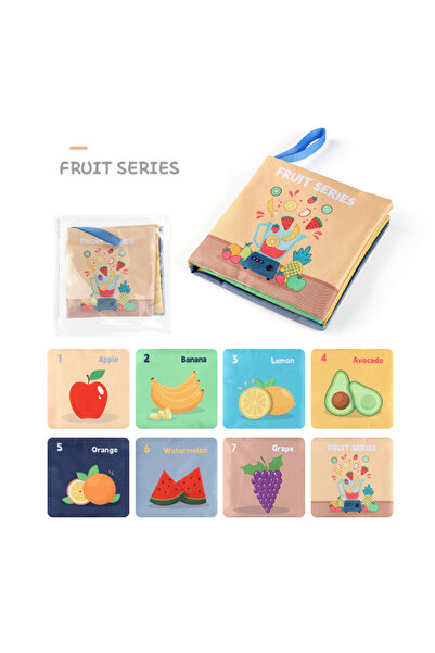 choice2 fruit Soft Baby Books toys Montessori 3D Touch Feel High Contrast Clo...