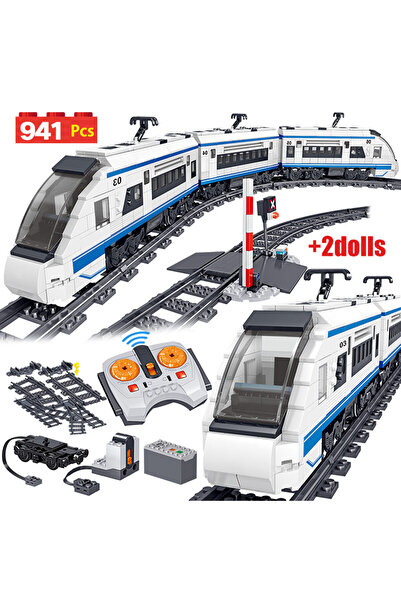 Choice without packaging 941pcs City Electric Harmony Rail Remote Control Bui...