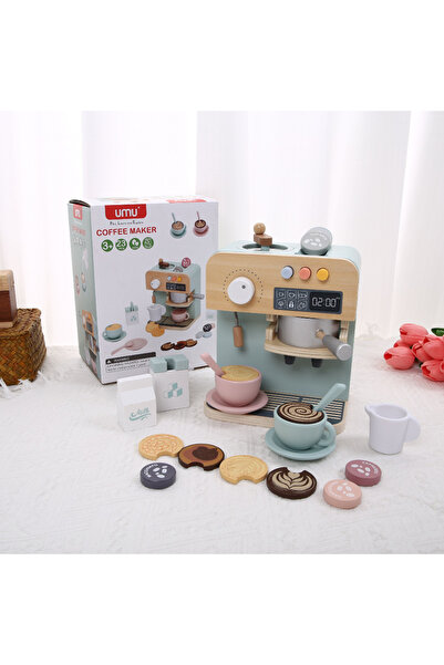 Choice coffee machine Wooden Pretend Play Kitchen Set for Kids - Simulated Co...