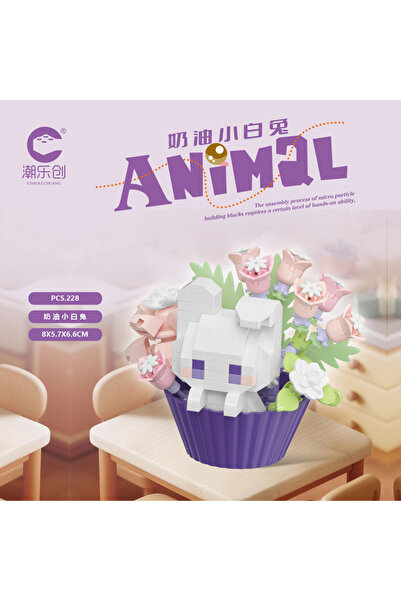 Choice4 No box 7494 Cute dessert small animals potted bouquet cartoon doll pa...