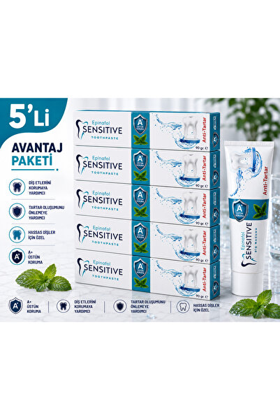 Epinafol Sensitive Diş Macunu Anti-tartar 5 li Set