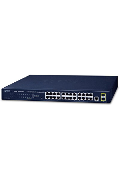 Planet Switch GS-4210-24T2S, 24x RJ-45 Gigabit, 2x SFP, Management