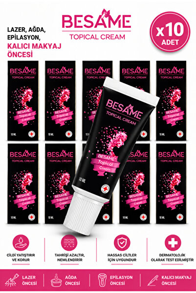 Besame Cosmetic Besame Topical Krem 10ML - 10lu Paket acı azaltıcı anestezi k...