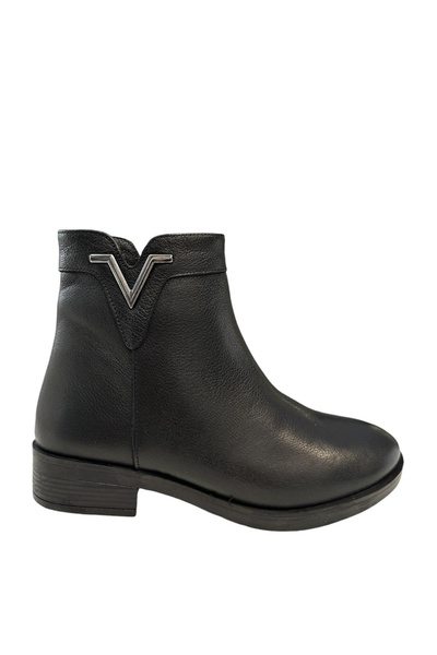 Castle Black Yldz-21893-1 Black Genuine Leather Women's Classic Boots