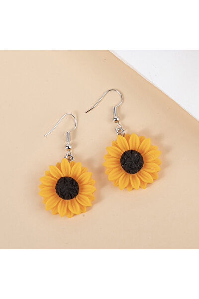 Choice 25mm 1pair Resin Daisy Chrysanthemum SunFlower Drop Earrings Multi-szi...