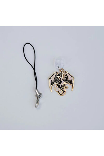 Choice For Type-C Retro Dragon Pattern Dust Plug with Lanyard, Phone Port Pro...
